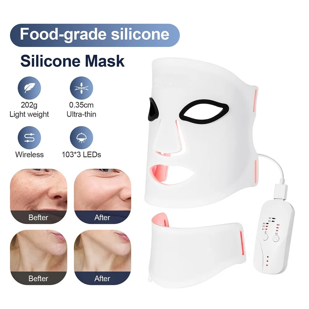 2026 Next-Gen Silicone LED: The Ultimate Face & Neck 7-Color Solution
